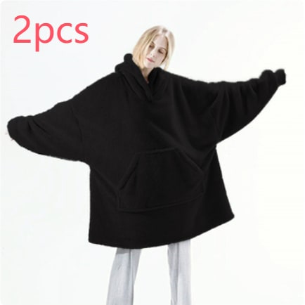 Cosycombe™ Oversized Blanket Hoodie in Double-Sided Plush Fleece
