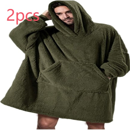 Cosycombe™ Oversized Blanket Hoodie in Double-Sided Plush Fleece