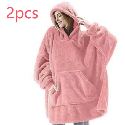 Cosycombe™ Oversized Blanket Hoodie in Double-Sided Plush Fleece