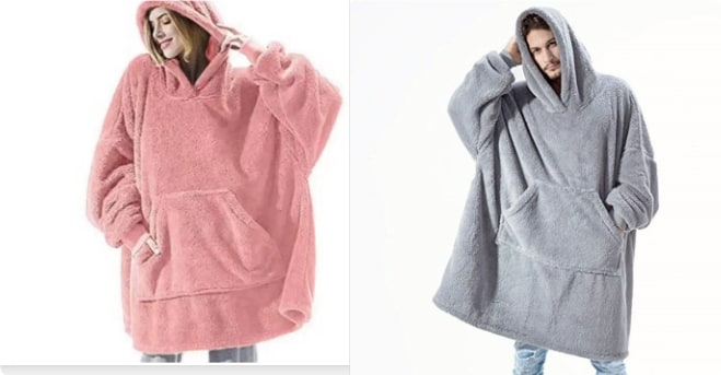 Cosycombe™ Oversized Blanket Hoodie in Double-Sided Plush Fleece