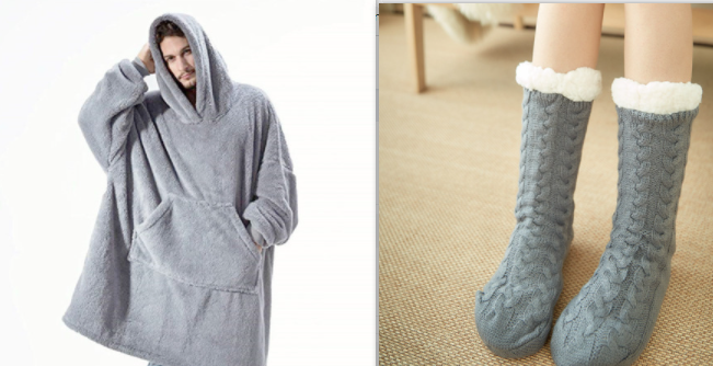 Cosycombe™ Oversized Blanket Hoodie in Double-Sided Plush Fleece