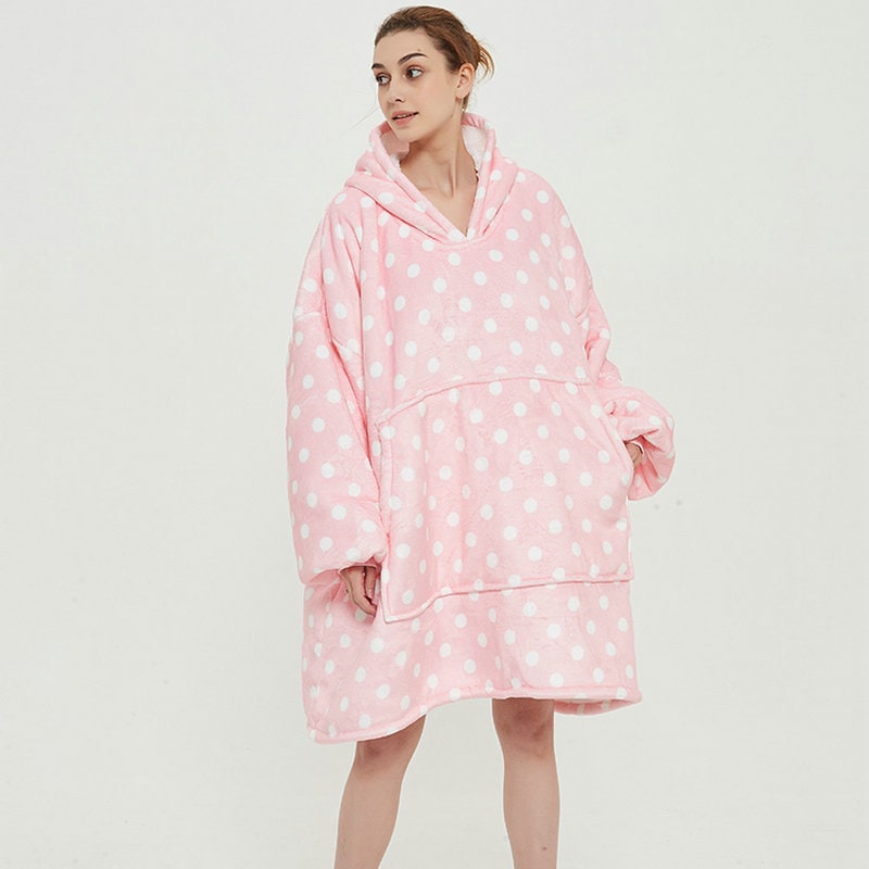 Cosycombe™ Oversized Sherpa-Lined Blanket Hoodie with Kangaroo Pocket