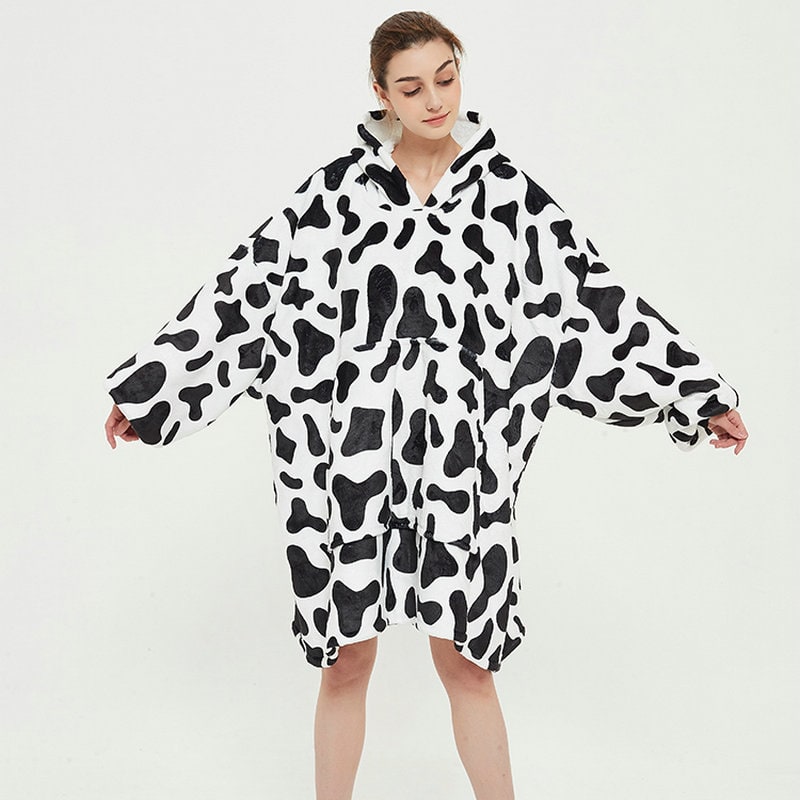 Cosycombe™ Oversized Sherpa-Lined Blanket Hoodie with Kangaroo Pocket
