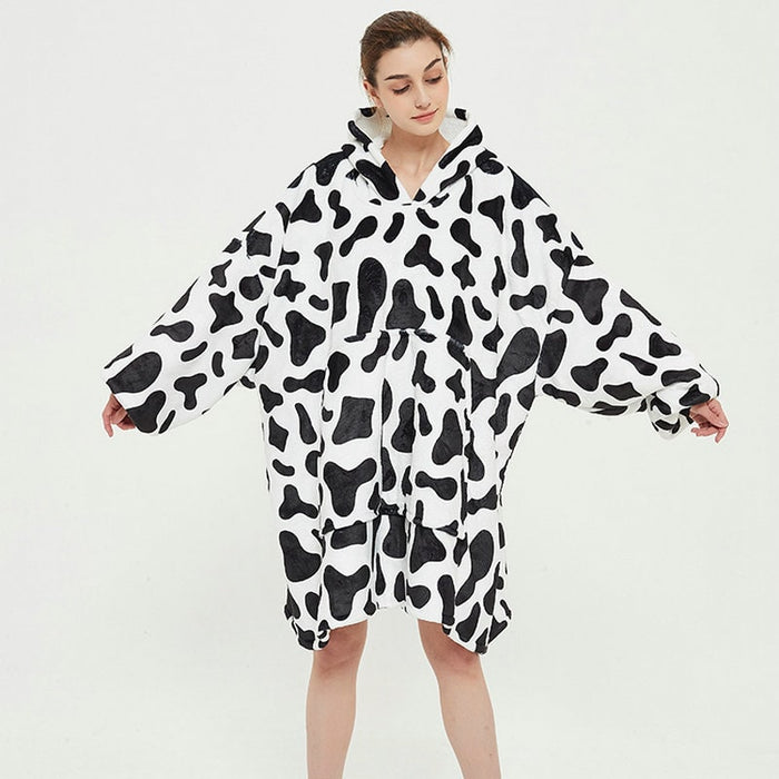 Cosycombe™ Oversized Sherpa-Lined Blanket Hoodie with Kangaroo Pocket