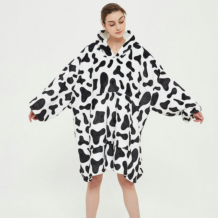 Cosycombe™ Oversized Sherpa-Lined Blanket Hoodie with Kangaroo Pocket