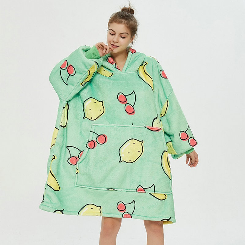 Cosycombe™ Oversized Sherpa-Lined Blanket Hoodie with Kangaroo Pocket