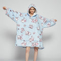 Cosycombe™ Oversized Sherpa-Lined Blanket Hoodie with Kangaroo Pocket
