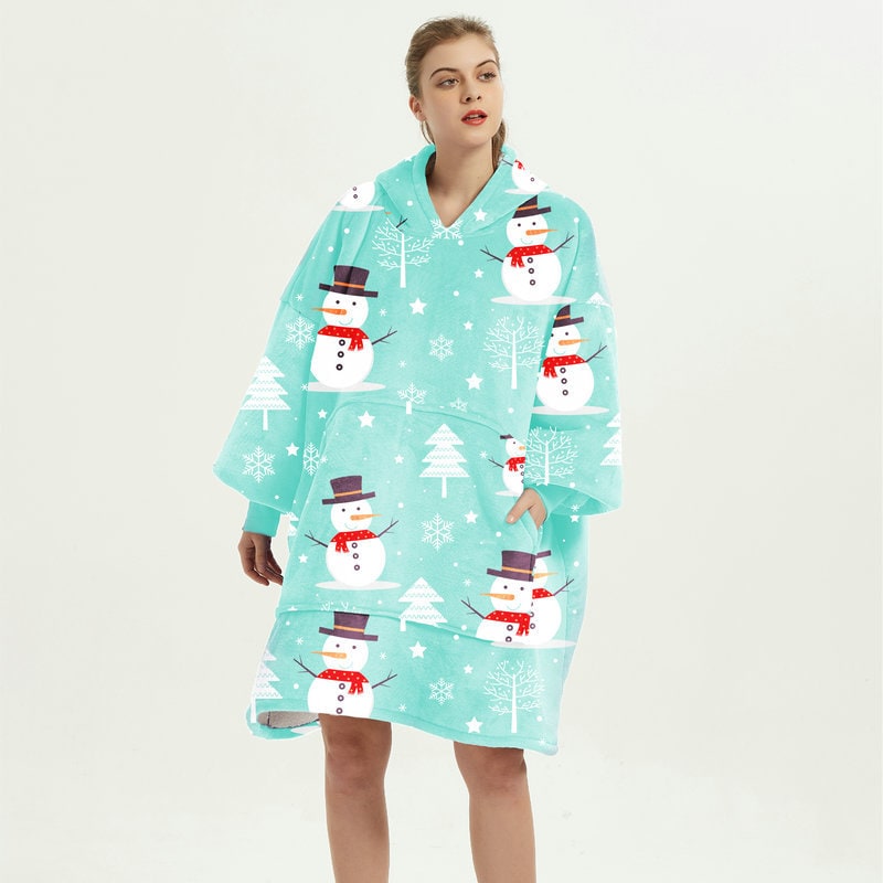 Cosycombe™ Oversized Sherpa-Lined Blanket Hoodie with Kangaroo Pocket