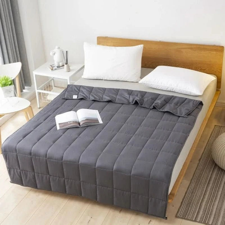 Cosycombe™ Quilted Cotton Weighted Blanket with Glass Bead Fill