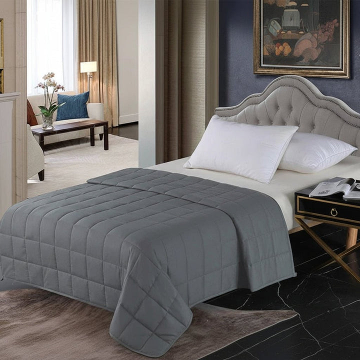 Cosycombe™ Quilted Cotton Weighted Blanket with Glass Bead Fill