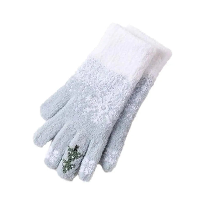 Cosycombe™ Festive Fleece Lined Convertible Fingerless Gloves