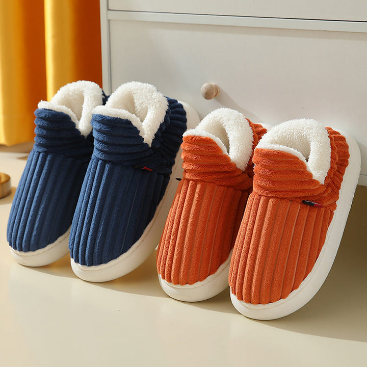 Cosycombe™ Wool-Lined Winter Slippers with Lightweight Non-Slip Sole